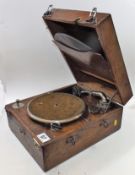An Oak Cased Gramophone