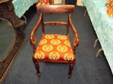 A Regency Period Open Desk Chair