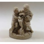 A Parian Ware Figure & Two Figures & A Rabbit, Los