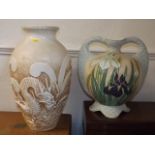 A Large Amphora Style Vase Twinned With A Large Br