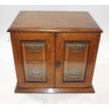 An Early 20thC. Oak Cabinet With Two Drawers & Fac