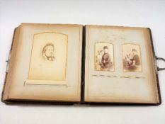 A Victorian family photo album & contents