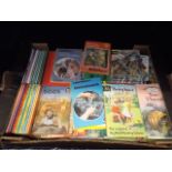 A boxed quantity of Ladybird books