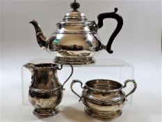 An early 20thC. silver tea service