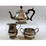 An early 20thC. silver tea service