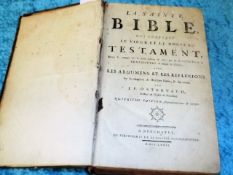 A large Le Sainte Bible, French edition 1762