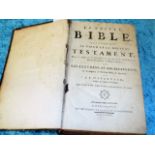 A large Le Sainte Bible, French edition 1762