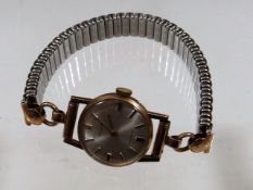 A ladies Valex wrist watch with yellow metal case