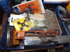 A box of varied DIY type miscellany