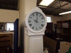 A contemporary longcase clock