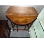 A small oak gateleg table