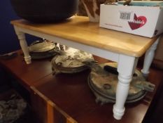 A modern pine coffee table