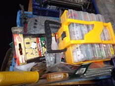 A box of varied DIY type miscellany