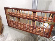 A chinese wooden abacus