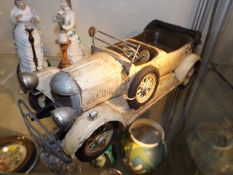 A model of a vintage motor car