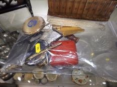 A bagged quantity of sundry items twinned with a w