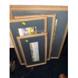 Five framed watercolours, two signed