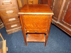 A small Edwardian workbox with drawer