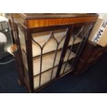 A mahogany glazed display cabinet