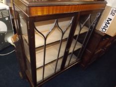 A mahogany glazed display cabinet