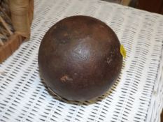 An 18thC. cannonball