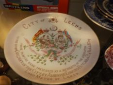 A City Of Leeds plate