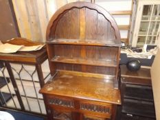 A small Dutch style oak country cottage dresser