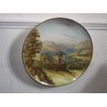 A 19thC. Worcester style hand painted plate signed