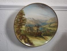 A 19thC. Worcester style hand painted plate signed