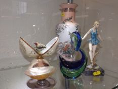 A Faberge style egg & other items