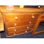 A Victorian chest of drawers