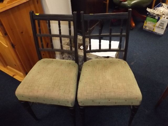 Two early 20thC. upholstered chairs