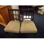 Two early 20thC. upholstered chairs