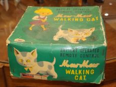 A boxed vintage remote control cat