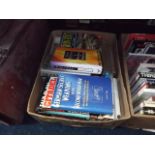 A box of books mostly relating to military history