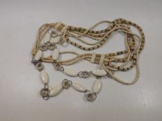 A large ethnic necklace
