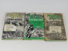 Three 1950's motorcycle year books