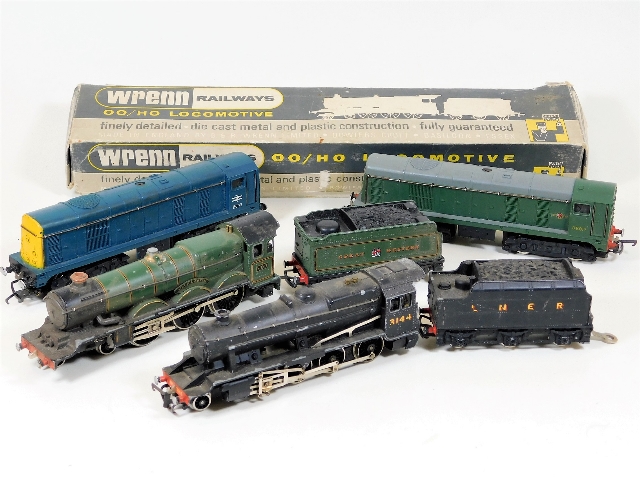 Two Wrenn OO gauge engines & two others