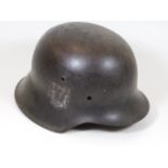 An original M42 WW2 Nazi Third Reich SS helmet she