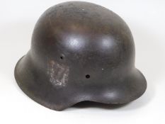 An original M42 WW2 Nazi Third Reich SS helmet she