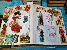 Four Victorian scraps books