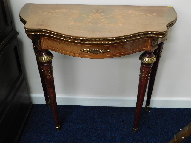 A regency style card table