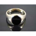 A 9ct gold gents signet ring