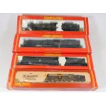 Four Hornby boxed model trains