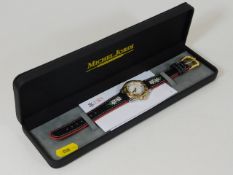 A Michel Jordi boxed wristwatch