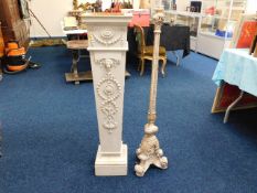 A painted column twinned with shabby chic style st