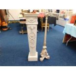 A painted column twinned with shabby chic style st