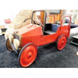 A 1930's childs pedal car fire engine