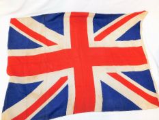 An early 20thC. silk Union Jack believed to have b