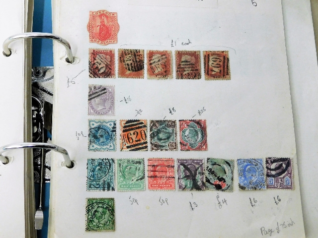 Two stamp albums including world & British stamps